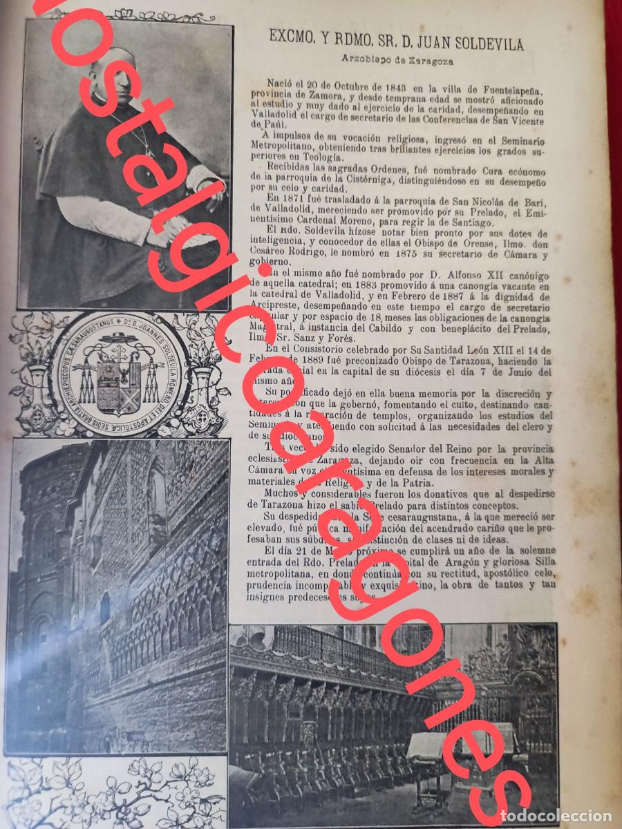 Collectionnisme de Revues et Journaux: Juan Soldevila arzobispo Zaragoza vistas Seo Pilar foto revista principio siglo XX 190B