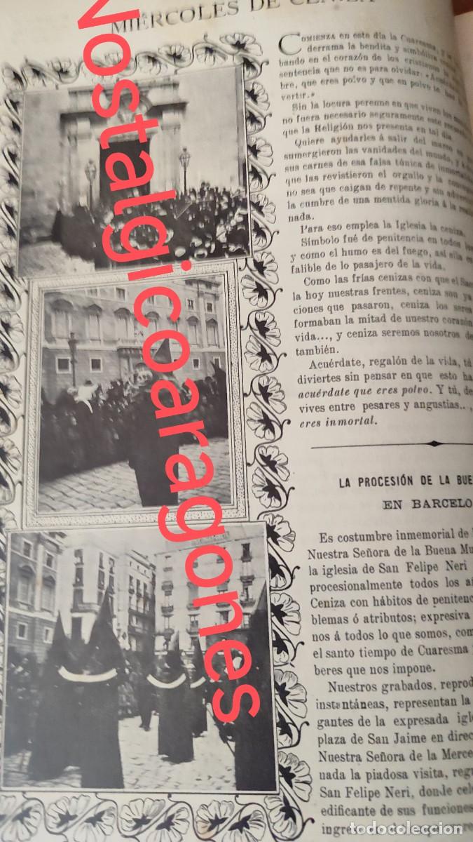 Collezionismo di Riviste e Giornali: Barcelona procesi&oacute;n Buena Muerte San Felipe Neri texto y foto revista principio siglo XX 190B