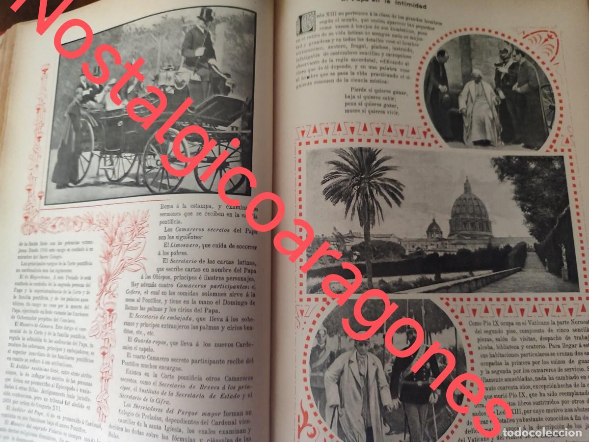Coleccionismo de revistas y peri&oacute;dicos: Reportaje en vida Papa Leon XIII texto y foto revista principio siglo XX 190B