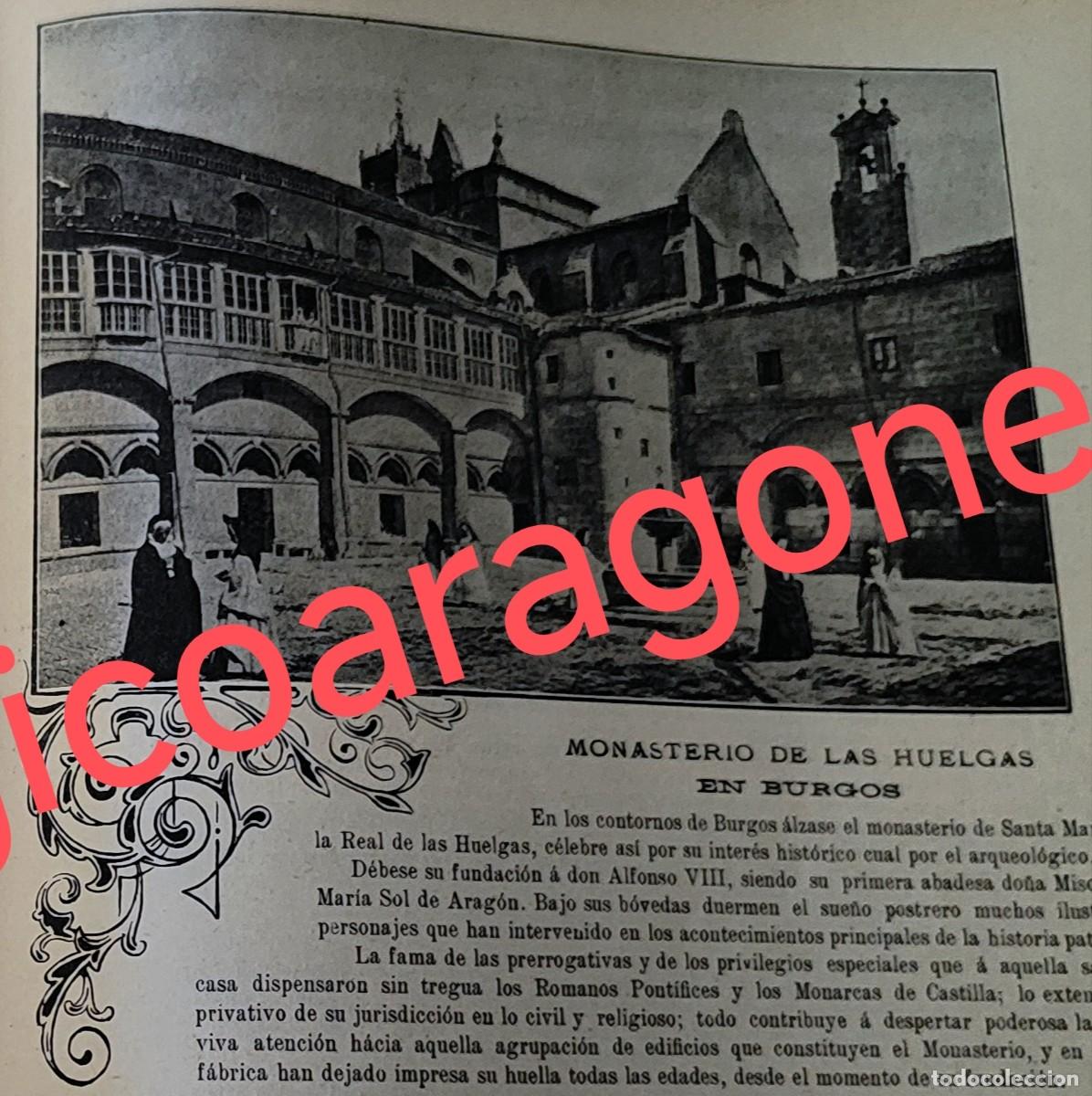 Sammeln von Zeitschriften und Zeitungen: Monasterio las Huelgas Burgos foto revista principio siglo XX 190B