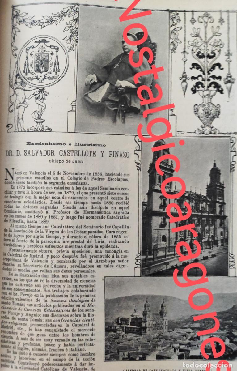 Sammeln von Zeitschriften und Zeitungen: Ja&eacute;n vistas , Santa Faz, obispo Salvador Castellote curr&iacute;culum foto revista principio siglo XX 190B