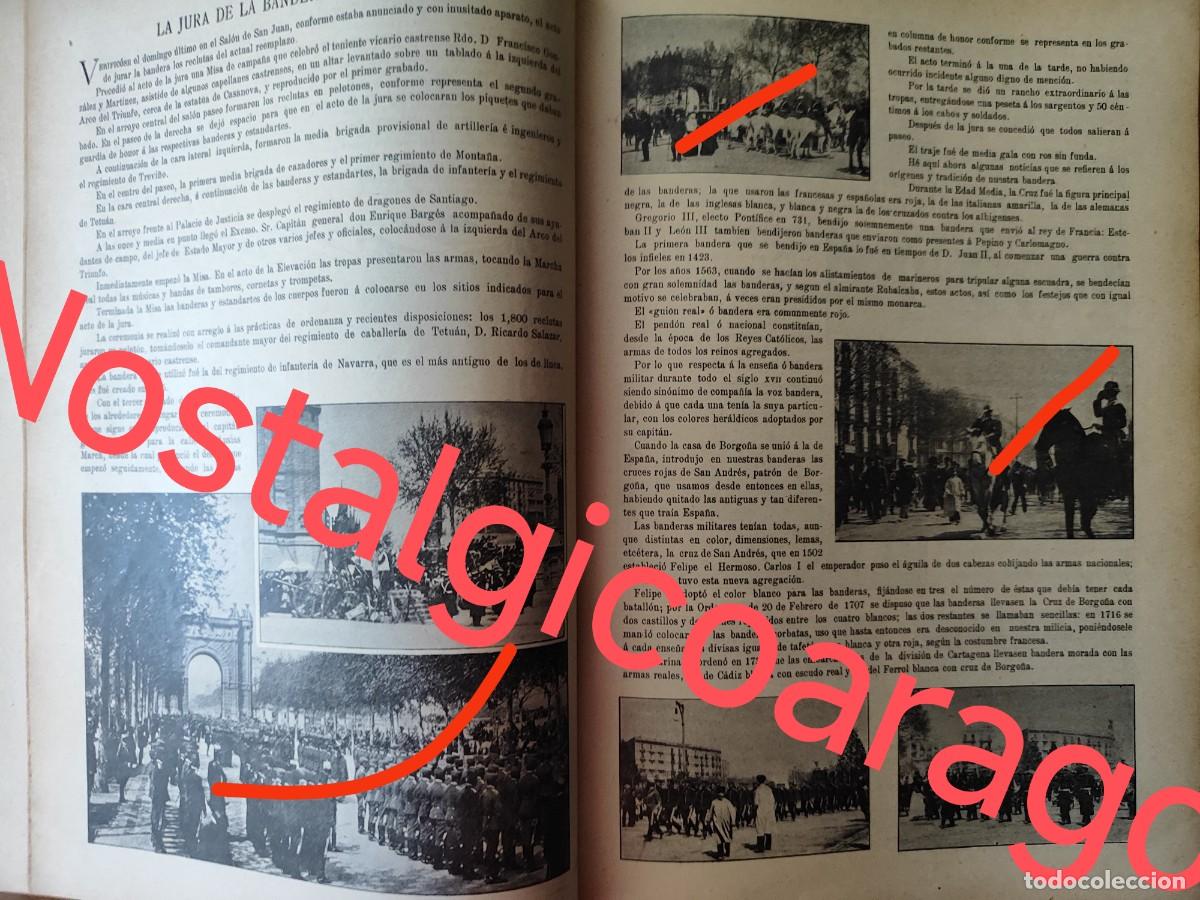 Sammeln von Zeitschriften und Zeitungen: Barcelona jura de bandera amplio texto vistas, foto revista principio siglo XX 190B