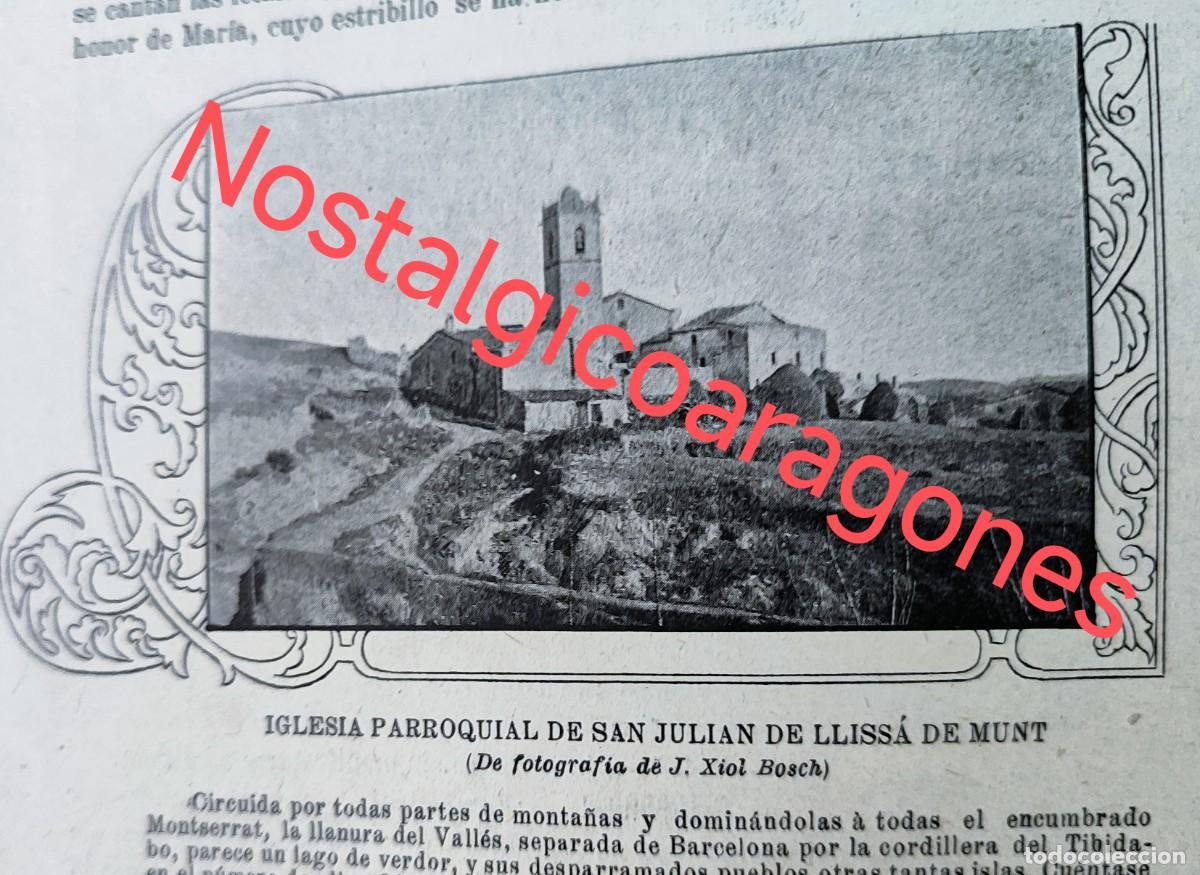 Colecionismo de Revistas e Jornais: ihlesia vistas San Julian llissa de Munt, el valles foto revista principio siglo XX 190B