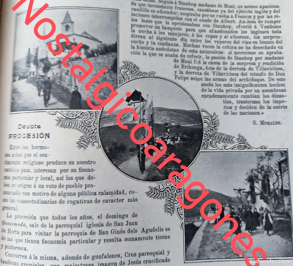 Colecionismo de Revistas e Jornais: Procesion Quasimodo San Juan Horta San Gin&eacute;s Agudells foto revista principio siglo XX 190B