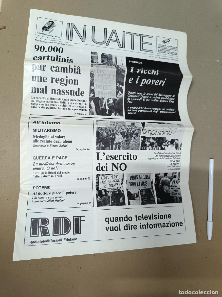 Collection Magazines and Newspapers: ANTIGUA REVISTA POLITICA EN LENGUA FRIULANA, IN UAITE NO. 9, 1983, FRIULI, ITALIA, 16 PAGINAS -P1