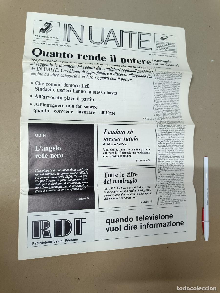 Sammeln von Zeitschriften und Zeitungen: ANTIGUA REVISTA POLITICA EN LENGUA FRIULANA, IN UAITE NO. 8, 1983, FRIULI, ITALIA, 16 PAGINAS -P1