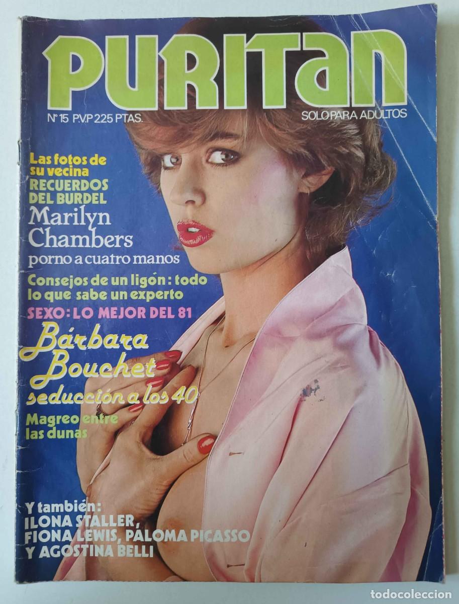 Collection Magazines and Newspapers: Revista PURIT&Aacute;N 15 Barbara Bouchet Ilona Staller Paloma Picasso Leonora Fani Marilyn Chambers Alaska