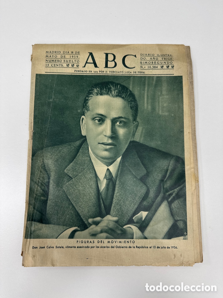 Coleccionismo de Revistas y Peri&oacute;dicos: Diario ABC Madrid 18 de mayo de 1939