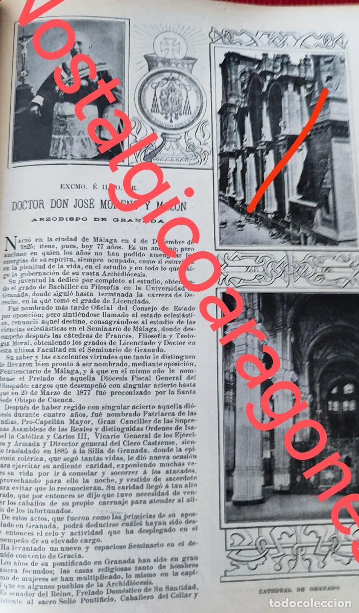 Colecionismo de Revistas e Jornais: Catedral Granada descripci&oacute;n,obispo J Moreno Mazon curr&iacute;culum foto revista principio siglo XX 190B
