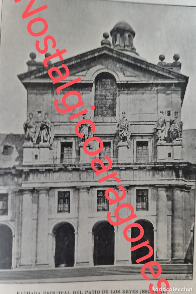 Colecionismo de Revistas e Jornais: Patio de los Reyes Escorial foto revista principio siglo XX 190B