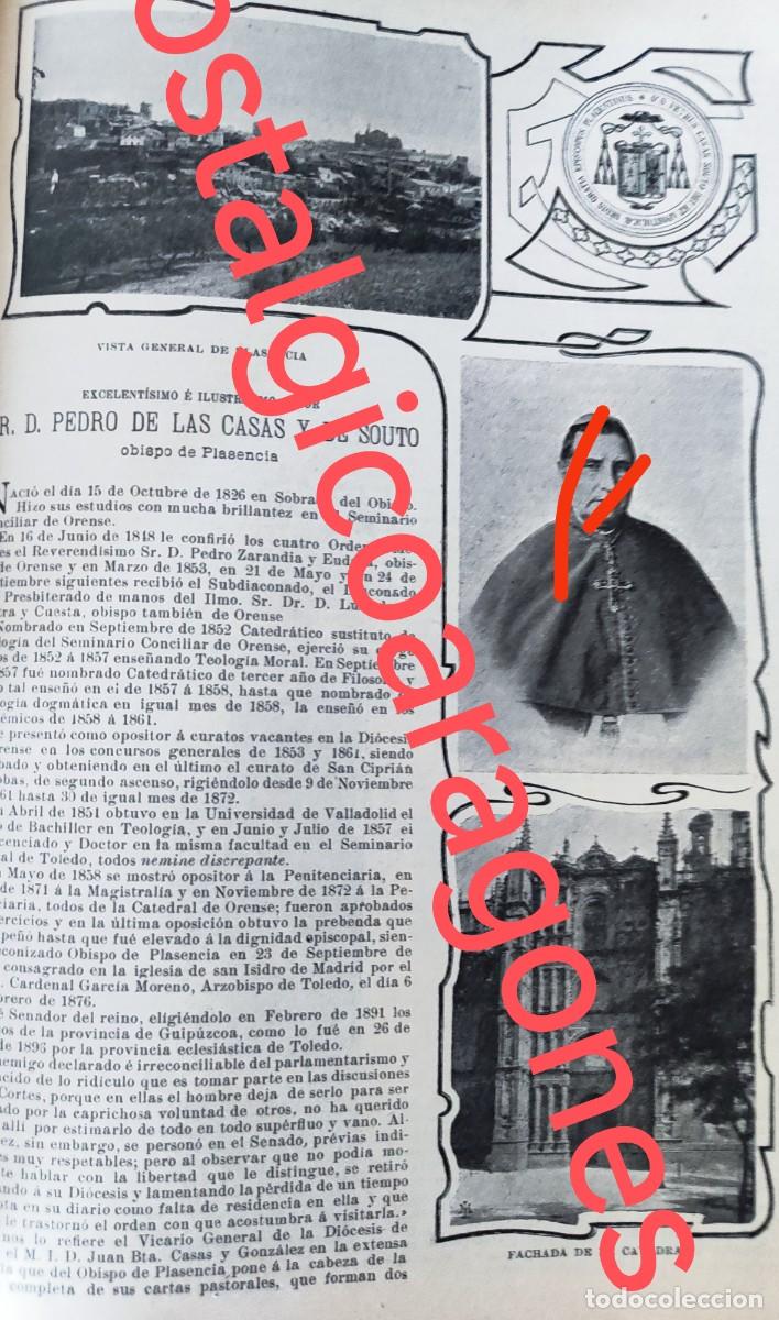 Coleccionismo de revistas y peri&oacute;dicos: Plasencia Caceres Vistas y obispo P Casas Souto foto revista principio siglo XX 190B