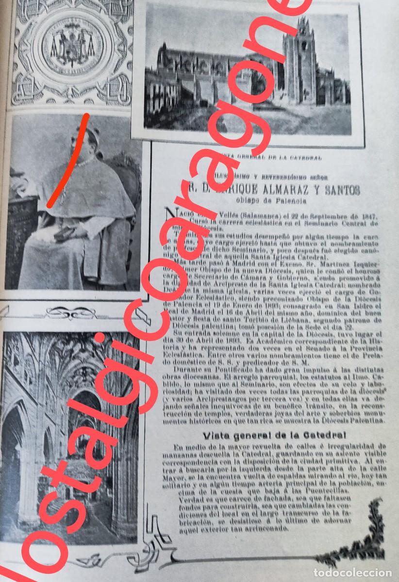 Colecionismo de Revistas e Jornais: Palencia vistas y obispo Enrique Almaraz de La Velles Salamanca foto revista principio siglo XX 190B
