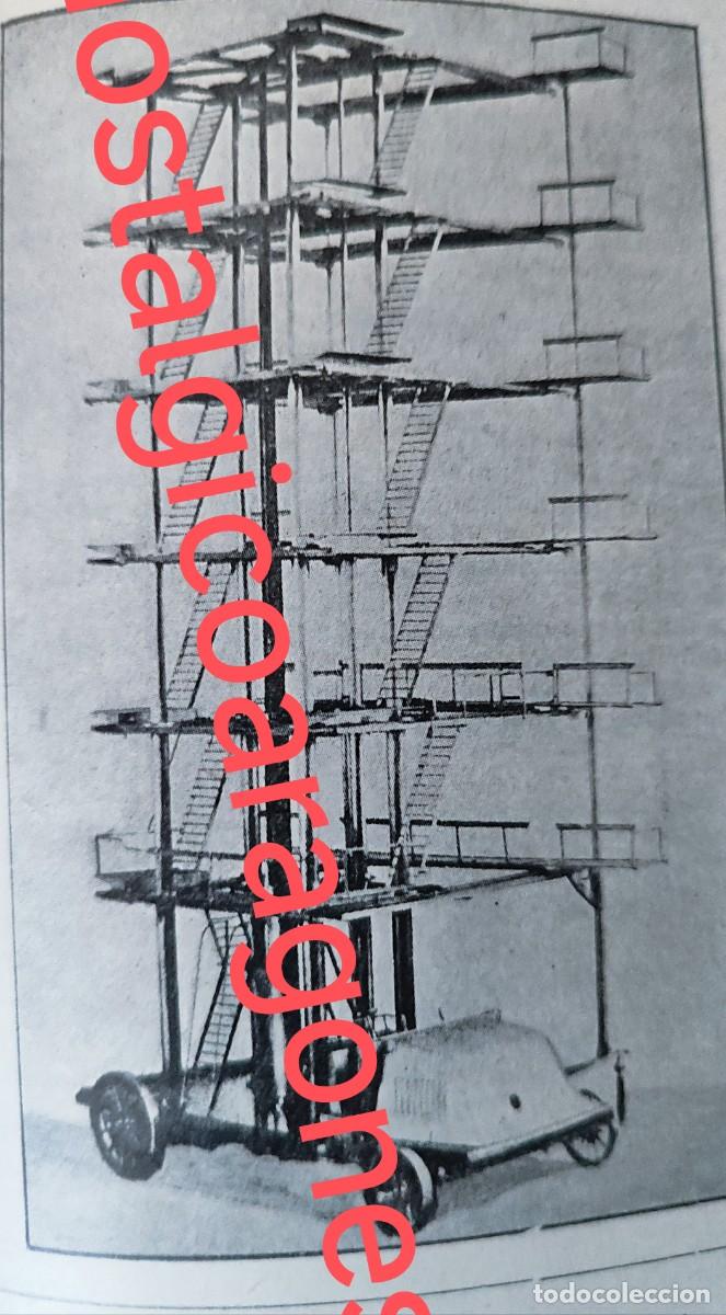 Colecionismo de Revistas e Jornais: aparato elevador extincion bomberos Londres foto revista princi siglo XX 190B