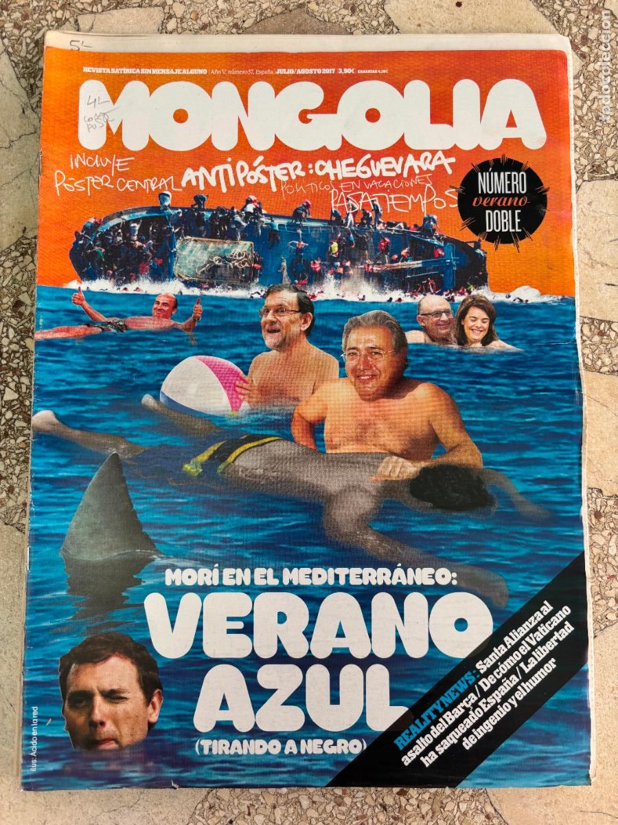 Colecionismo de Revistas e Jornais: MONGOLIA REVISTA SAT&Iacute;RICA SIN MENSAJE ALGUNO N&ordm; 57 A&Ntilde;O 2017. POSTER CHE GUEVARA
