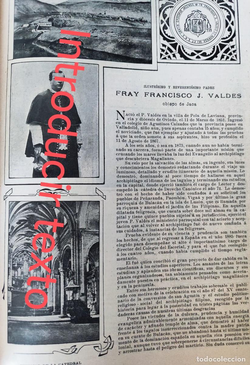 Colecionismo de Revistas e Jornais: Vistas Jaca Huesca y obispo F J Valdes de Pola Laviana foto revista princi siglo XX 190B