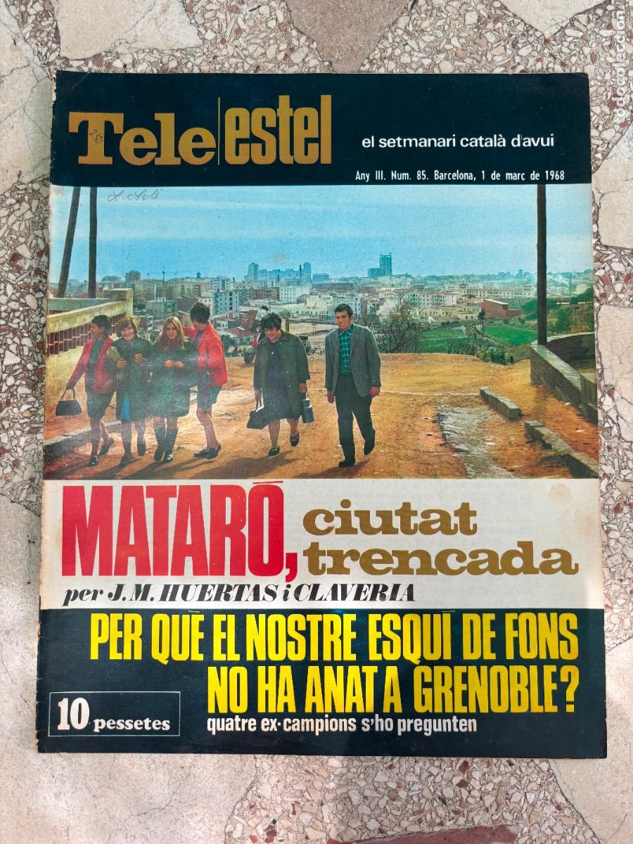 Coleccionismo de Revistas y Peri&oacute;dicos: TELE ESTEL SETMANARI CATAL&Agrave; N&ordm; 85 ANY 1968. MATAR&Oacute;. ESQU&Iacute; DE FONS. JAUME EL DISSORTAT