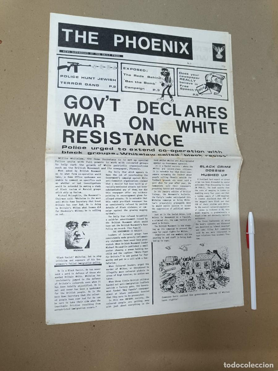 Sammeln von Zeitschriften und Zeitungen: ANTIGUA REVISTA POLITICA INGLESA DE EXTREMA DERECHA, THE PHOENIX MAGAZINE NO. 6, 1980 ENGLAND -P1