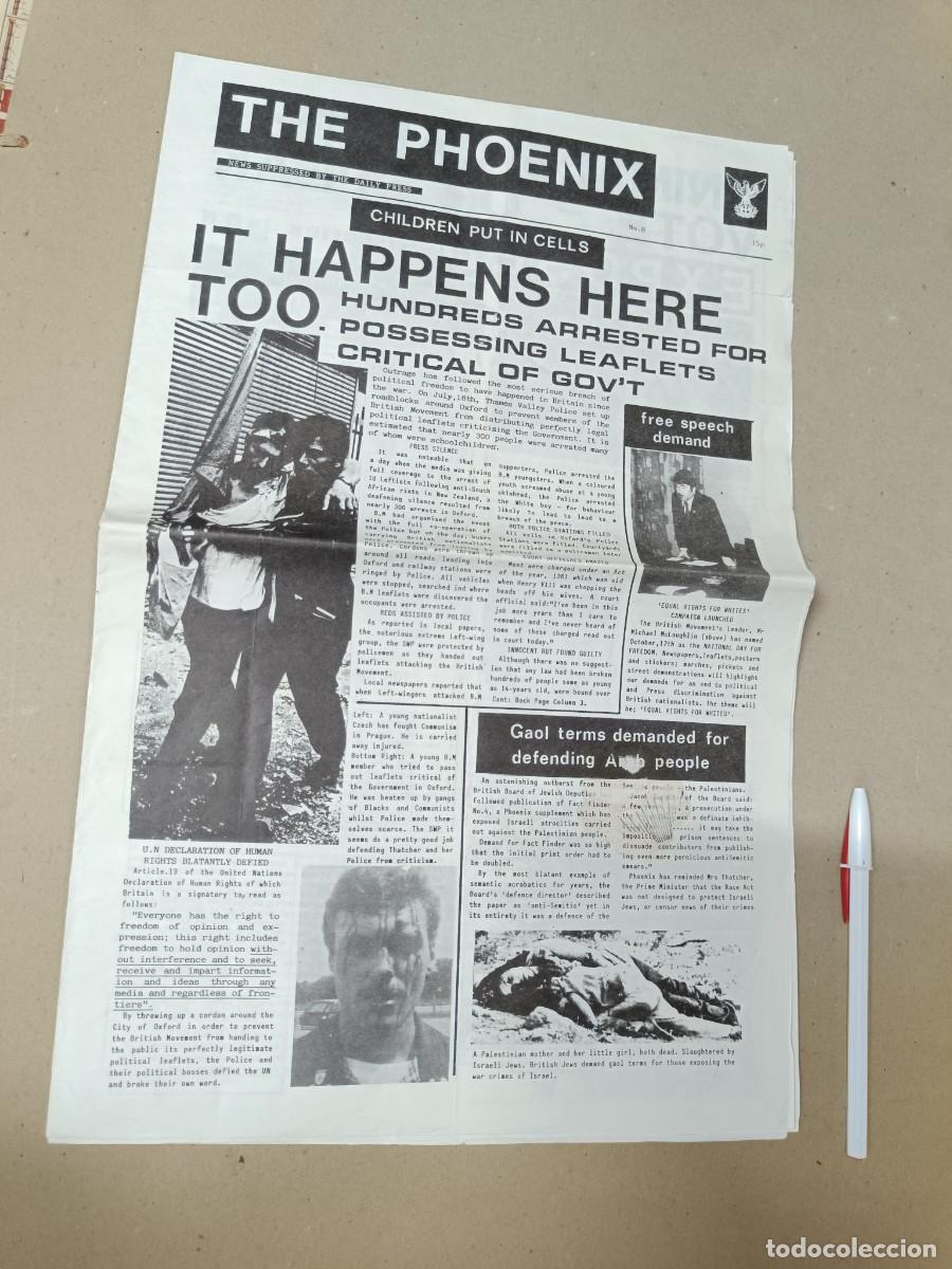 Sammeln von Zeitschriften und Zeitungen: ANTIGUA REVISTA POLITICA INGLESA DE EXTREMA DERECHA, THE PHOENIX MAGAZINE NO. 8, 1981 ENGLAND -P1