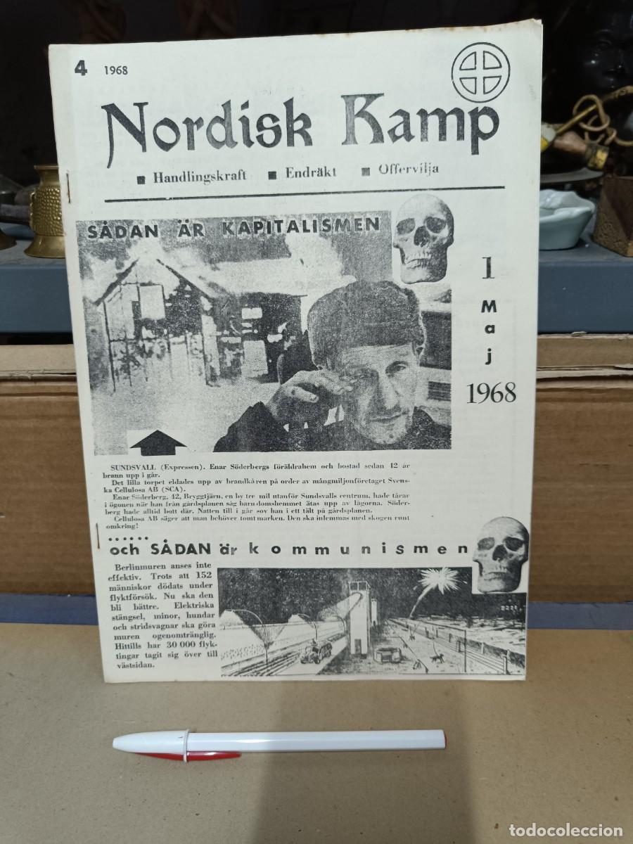 Sammeln von Zeitschriften und Zeitungen: ANTIGUA REVISTA POLITICA DE EXTREMA DERECHA, NORDISK KAMP NO. 4, 1968, SVERIGE, SUECIA -P1