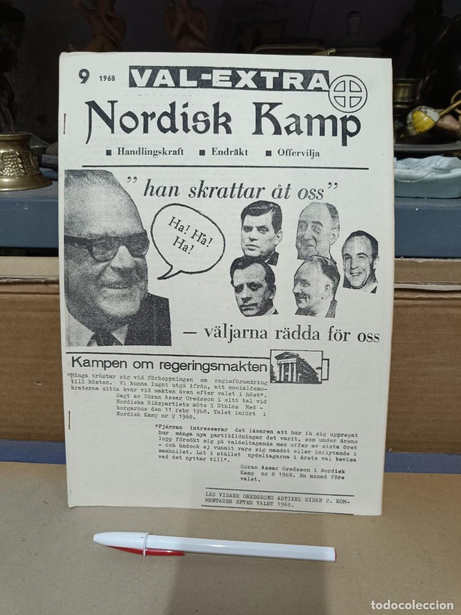 Coleccionismo de Revistas y Peri&oacute;dicos: ANTIGUA REVISTA POLITICA DE EXTREMA DERECHA, NORDISK KAMP NO. 9, 1968, SVERIGE, SUECIA -P1