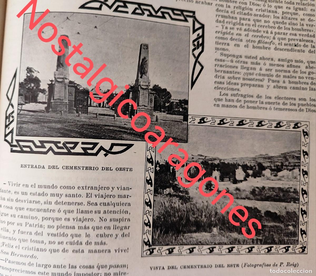 Collection Magazines and Newspapers: Cementerio Barcelona entrada Este y Oestefoto revista princi siglo XX 190B