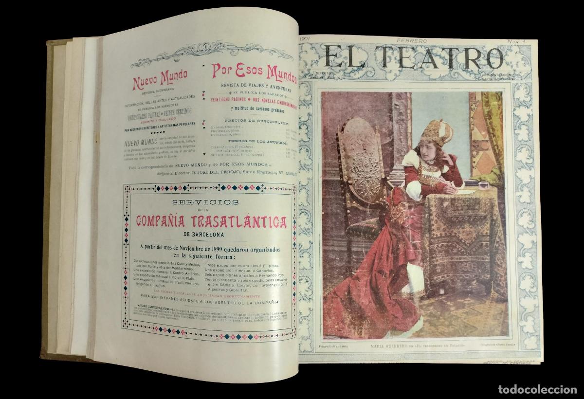 Sammeln von Zeitschriften und Zeitungen: REVISTA EL TEATRO.16 N&Uacute;MEROS. DIR. JOS&Eacute; DEL PEROJO. ESPA&Ntilde;A. 1900 - 1902