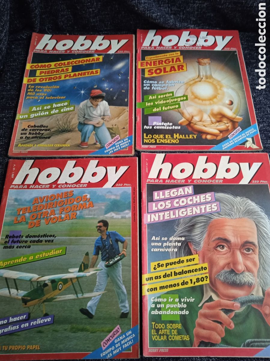 Coleccionismo de revistas y peri&oacute;dicos: HOBBY - PARA HACER Y CONOCER - LOTE 4 EJEMPLARES - REVISTA A&Ntilde;OS 80