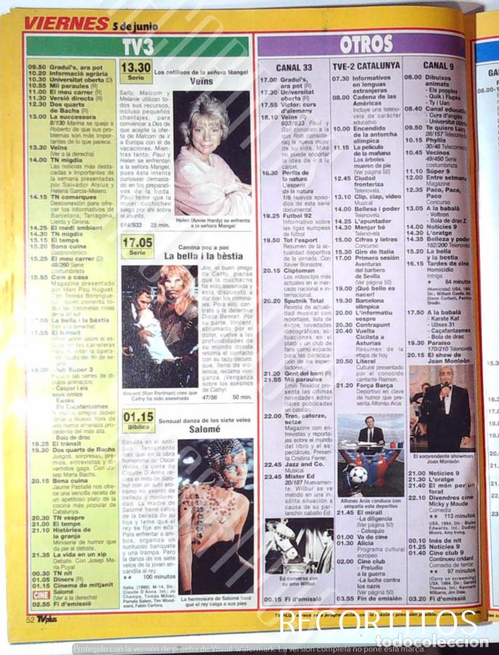 Coleccionismo de revistas y peri&oacute;dicos: JOAN MONLEON ALFONSO ARUS LINDA HAMILTON LA BELLA Y LA BESTIA