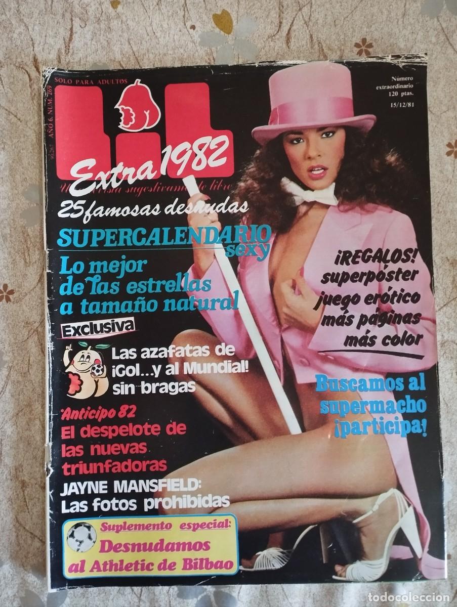 Coleccionismo de Revistas y Peri&oacute;dicos: LIB 269 EXTRA / CALENDARIO 1982 FAMOSAS DESNUDAS, ATHLETIC DE BILBAO POSTER, JAYNE MANSFIED Y ++
