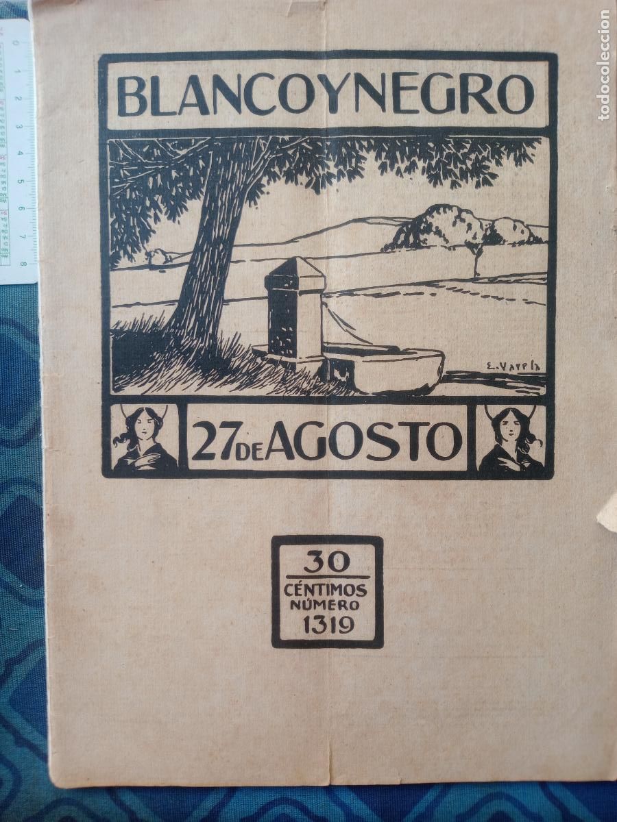Collection Magazines and Newspapers: Blanco y Negro de 27 de Agosto de 1916. E. Varela ilustrador
