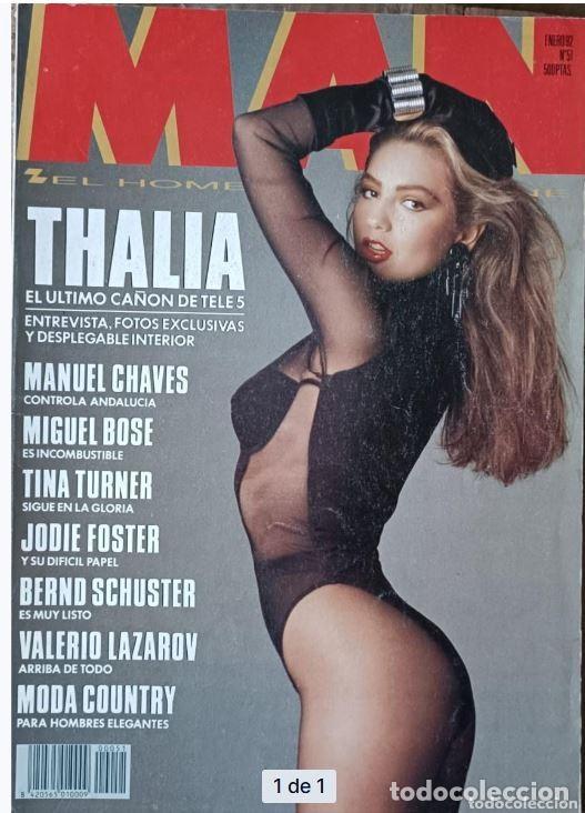 Colecionismo de Revistas e Jornais: MAN EL HOMBRE QUE VIENE N&ordm;51. Enero 1992. THAL&Iacute;A POSTER DESPLEGABLE
