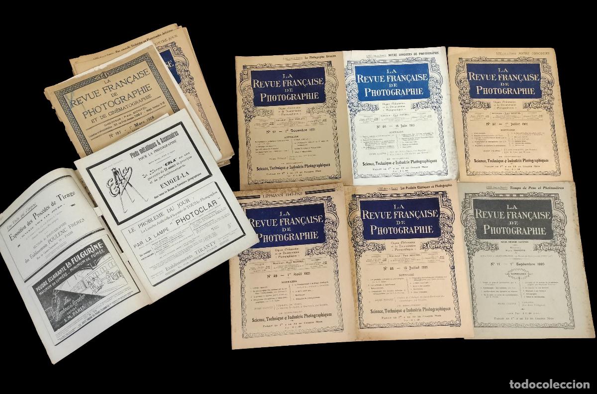 Collectionnisme de Revues et Journaux: LA REVUE FRAN&Ccedil;AISE DE PHOTOGRAPHIE. 20 N&Uacute;MEROS. PAUL MONTEL. BEAUVAIS, 1920S