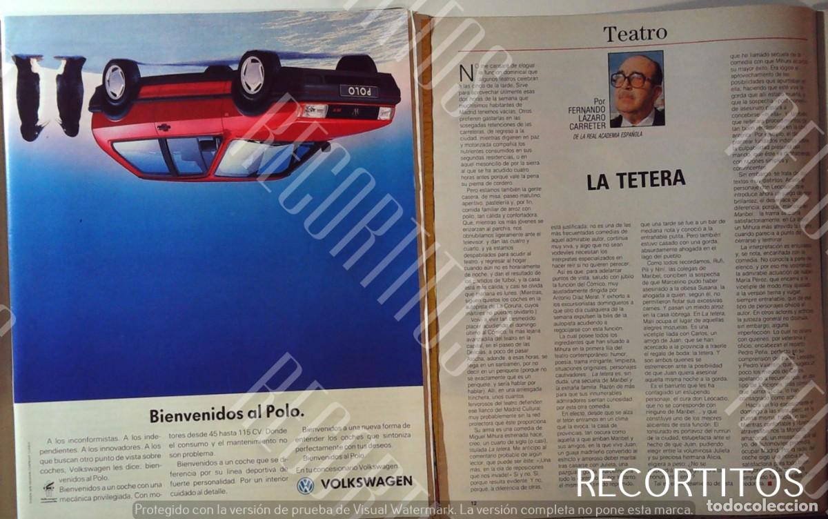 Coleccionismo de Revistas y Peri&oacute;dicos: VOLKSWAGEN POLO ANUNCIO PUBLICIDAD