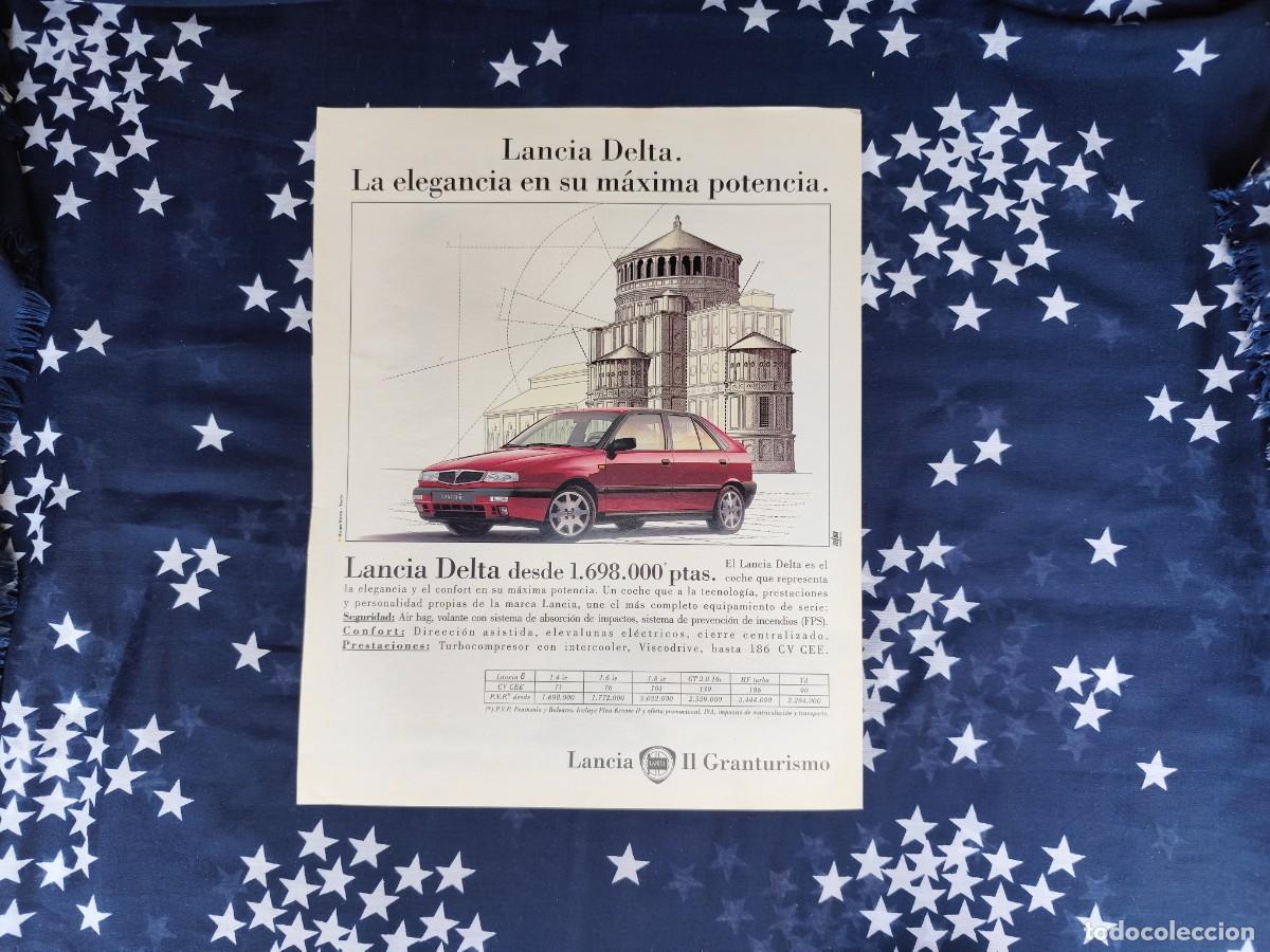 Coleccionismo de Revistas y Peri&oacute;dicos: Anuncio publicitario Lancia Delta Recorte Clipping Interviu 980
