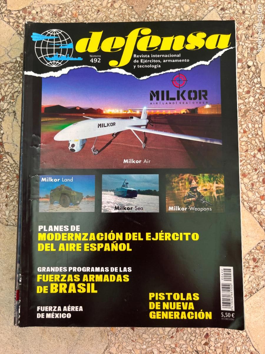 Coleccionismo de Revistas y Peri&oacute;dicos: DEFENSA N&ordm; 492 A&Ntilde;O 2019. FUERZAS ARMADAS DE BRASIL. PISTOLAS NUEVA GENERACI&Oacute;N. MILKOR SEA AND LAND.