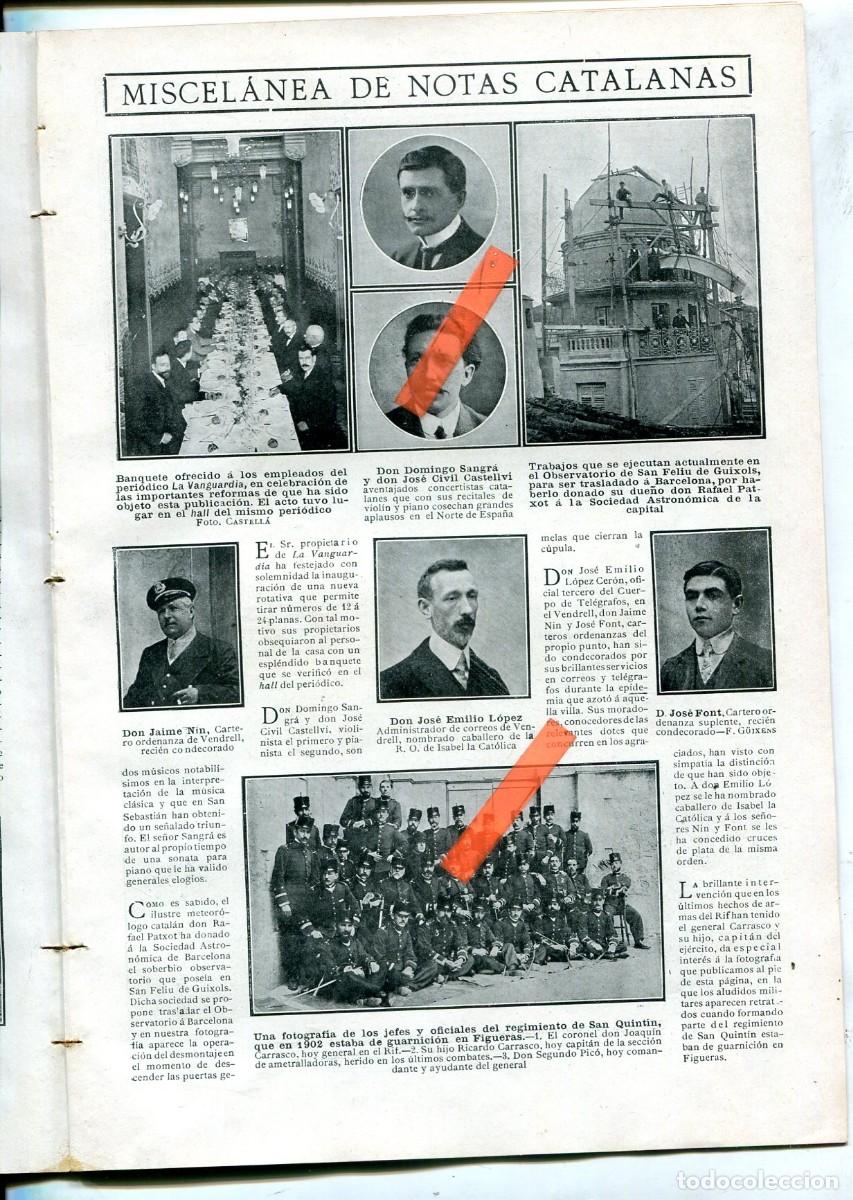Collection Magazines and Newspapers: REVISTA A&Ntilde;O 1912 OBSERVATORIO SANT FELIU DE GUIXOLS DOMINGO SANGRA JOSE CIVIL CASTELLVI CARCAGENTE