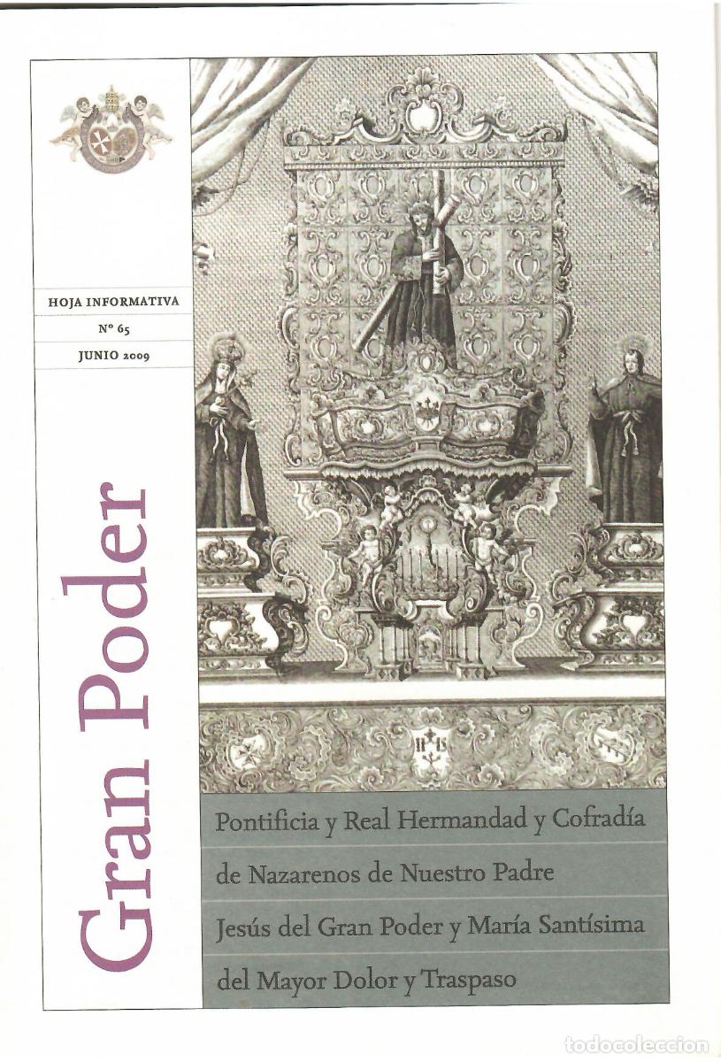 Coleccionismo de Revistas y Peri&oacute;dicos: SEMANA SANTA SEVILLA, HOJA INFORMATIVA HERMANDAD GRAN PODER, N&ordm; 64, FEBRERO 2009