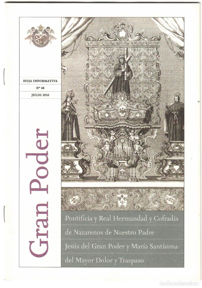 Coleccionismo de Revistas y Peri&oacute;dicos: SEMANA SANTA SEVILLA, HOJA INFORMATIVA HERMANDAD GRAN PODER, N&ordm; 67, FEBRERO 2010