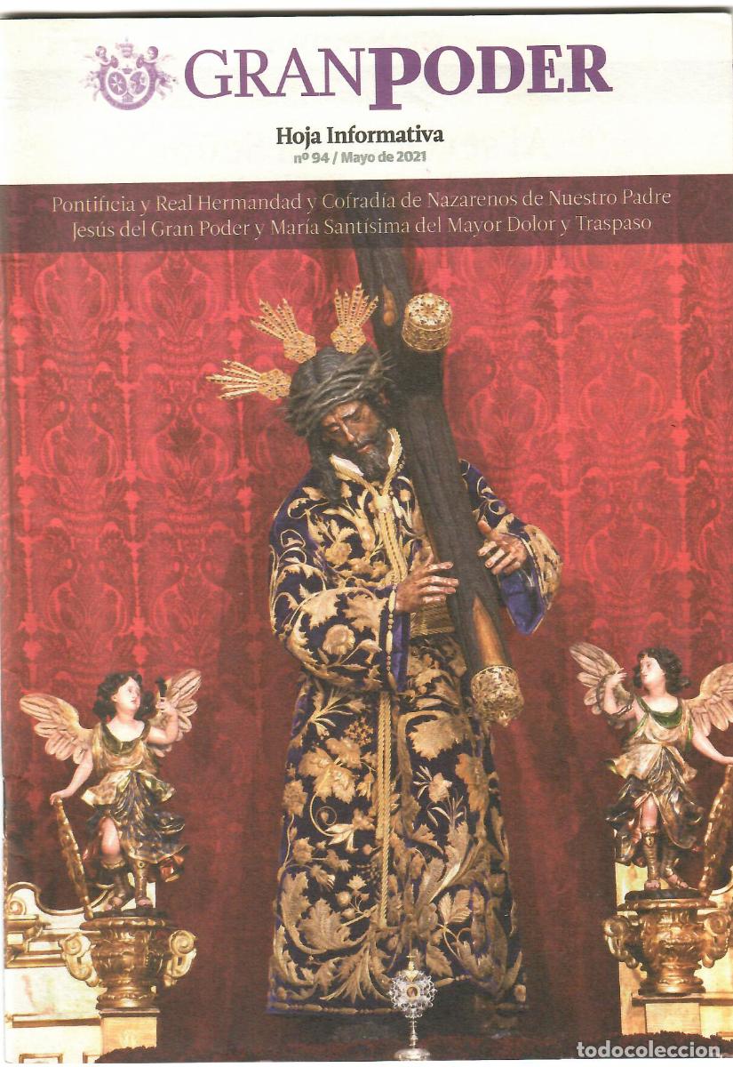 Coleccionismo de Revistas y Peri&oacute;dicos: SEMANA SANTA SEVILLA, HOJA INFORMATIVA HERMANDAD GRAN PODER, N&ordm; 94, MAYO 2021