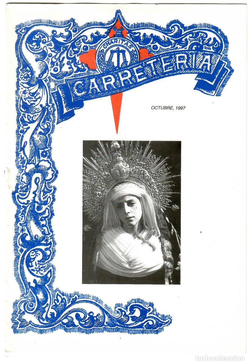 Coleccionismo de Revistas y Peri&oacute;dicos: SEMANA SANTA SEVILLA, HOJA INFORMATIVA HERMANDAD LA CARRETER&Iacute;A, OCTUBRE 1997