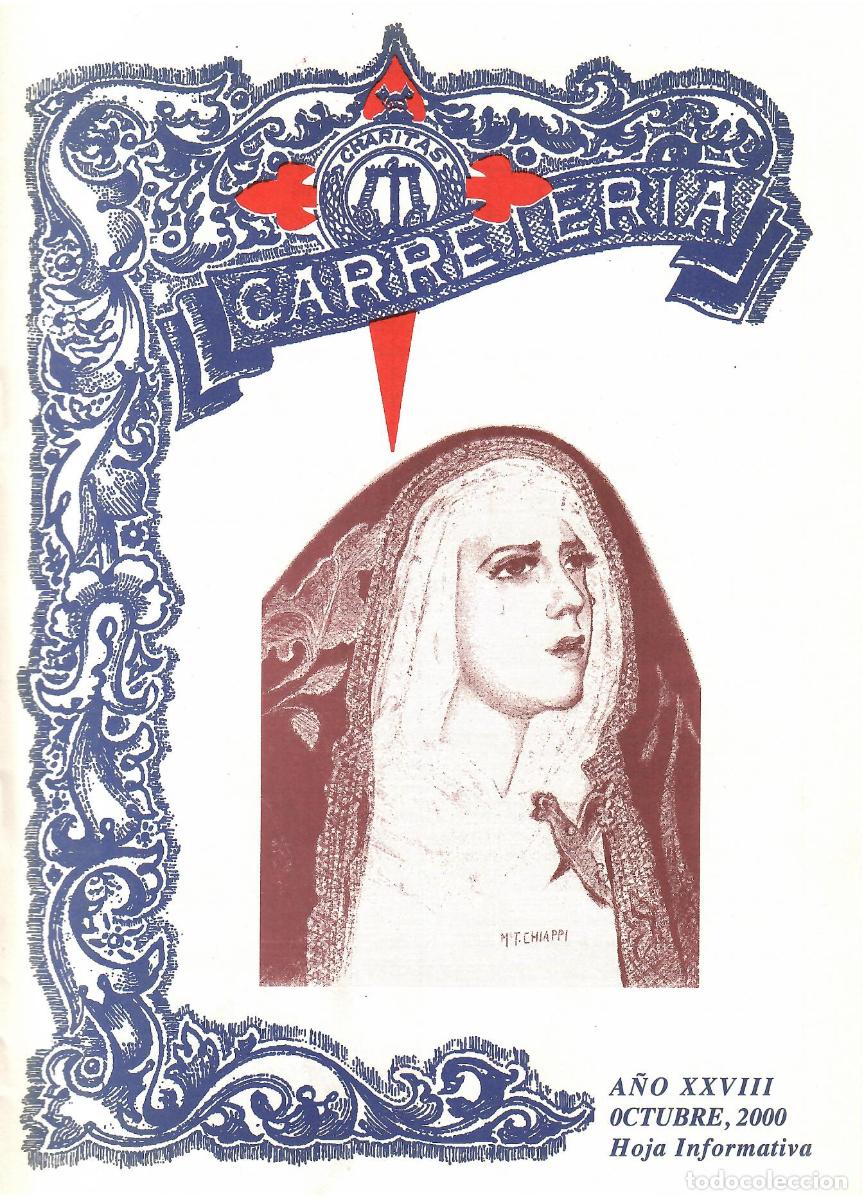 Coleccionismo de Revistas y Peri&oacute;dicos: SEMANA SANTA SEVILLA, HOJA INFORMATIVA HERMANDAD LA CARRETER&Iacute;A, OCTUBRE 2000