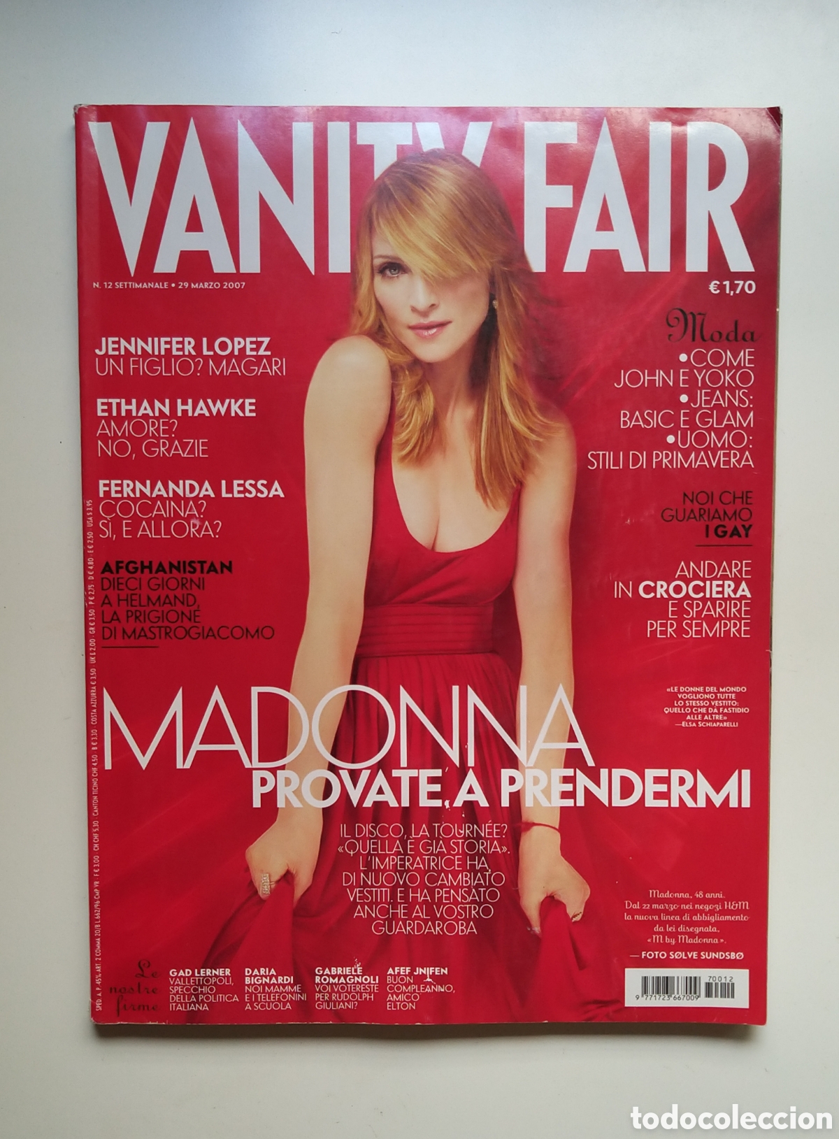 Coleccionismo de Revistas y Peri&oacute;dicos: MADONNA - ITALIAN VANITY FAIR 2007