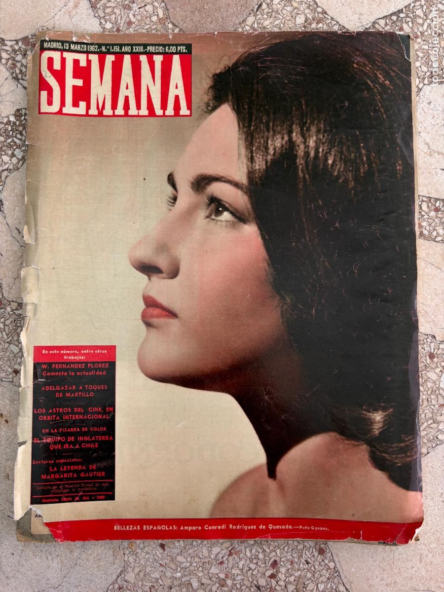 Coleccionismo de Revistas y Peri&oacute;dicos: REVISTA SEMANA N&ordm; 1151 a&ntilde;o 1962. LEYENDA DE MARGARITA GAUTIER. W. FERNANDEZ FLOREZ. ASTROS DEL CINE.