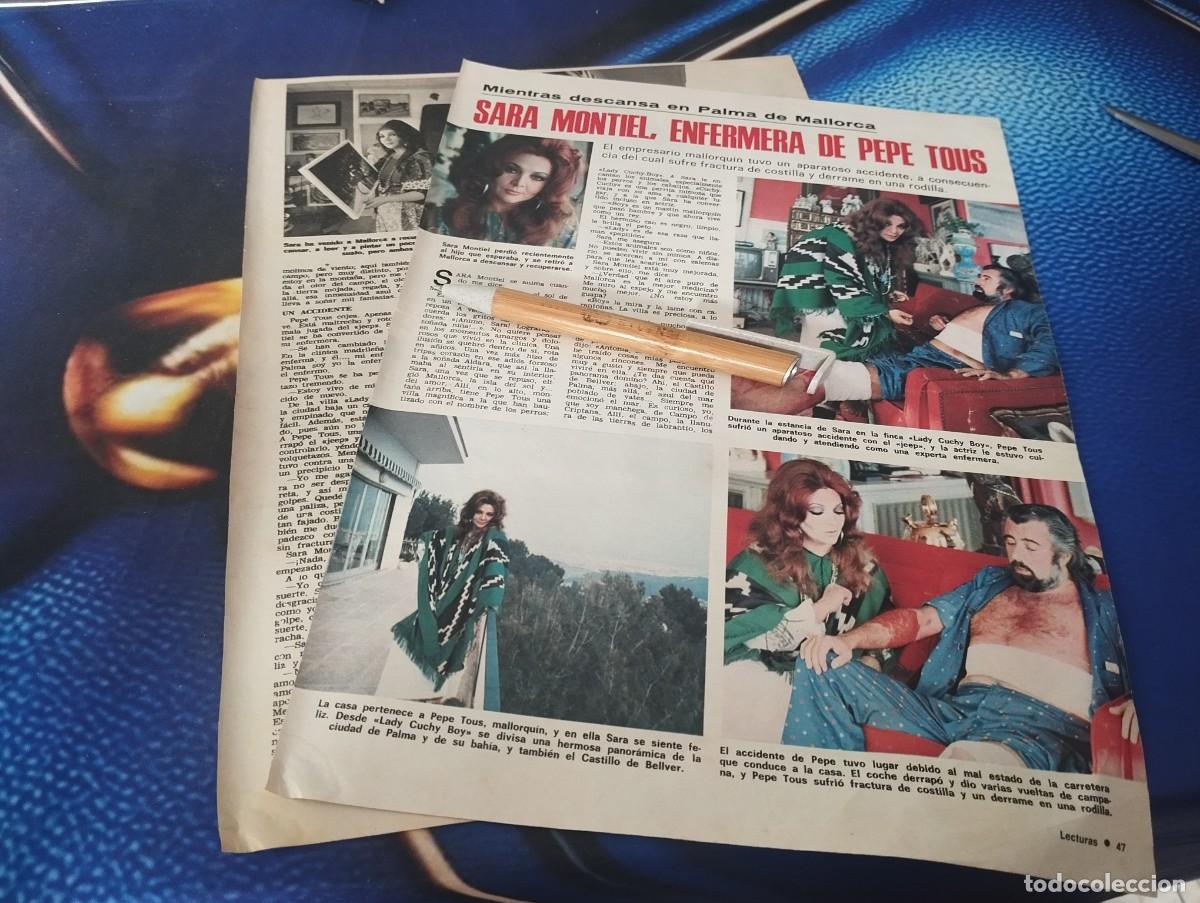 Coleccionismo de Revistas y Peri&oacute;dicos: SARA MONTIEL ENFERMERA DE PEPE TOUS 3 P&Aacute;G REVERSO STAN LAUREL MURIO EN MISERIA RECORTE REVISTA1 975