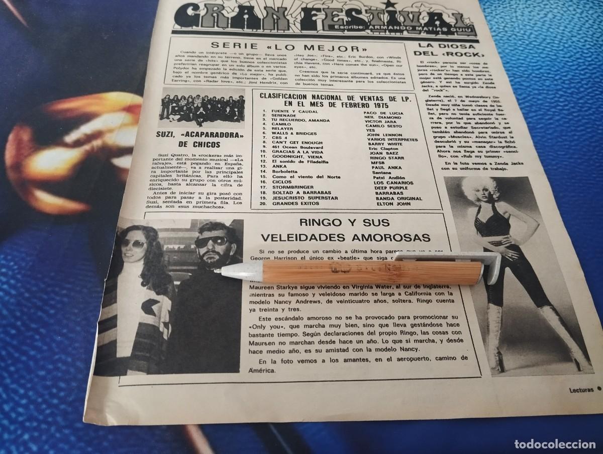 Coleccionismo de revistas y peri&oacute;dicos: RINGO EX BEATLE, ZENDA JACKS ROCK RECORTE REVISTA1 975