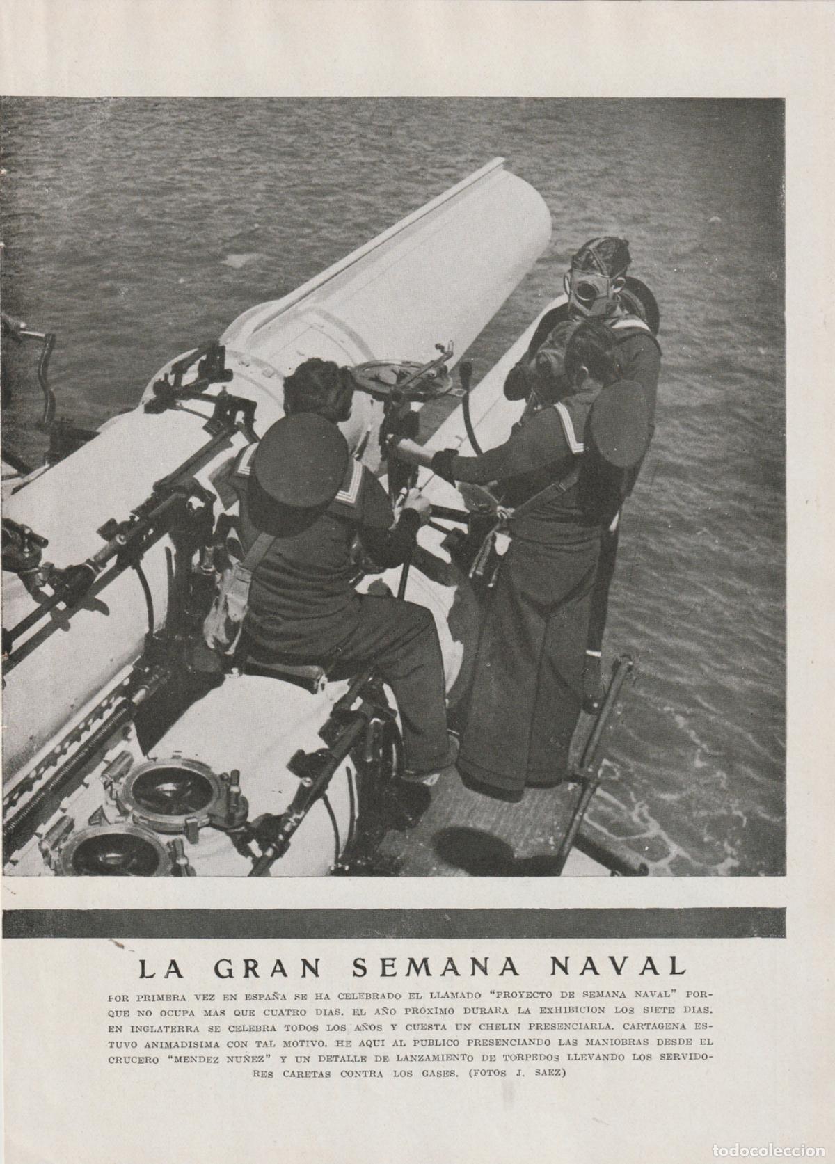 Coleccionismo de Revistas y Peri&oacute;dicos: * CARTAGENA * Semana Naval, crucero M&eacute;ndez N&uacute;&ntilde;ez -1935