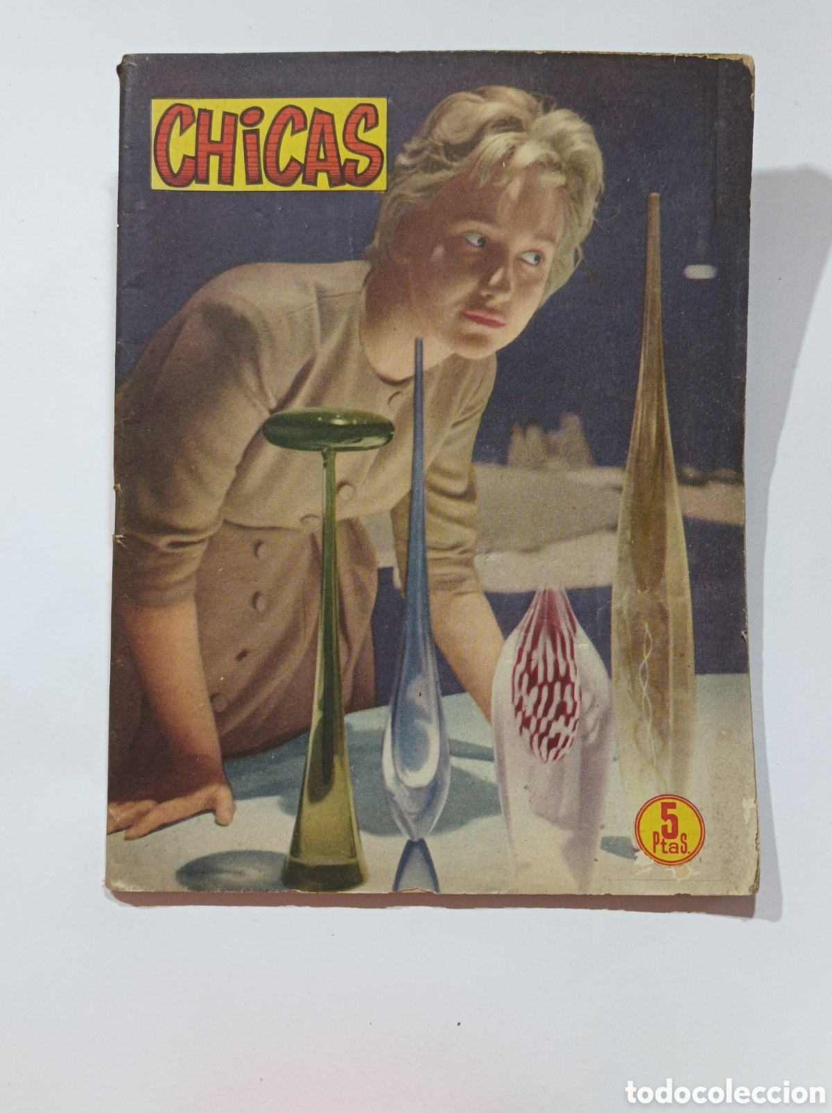 Coleccionismo de revistas y peri&oacute;dicos: REVISTA CHICAS 458. LICOR 43 PUBLICIDAD REVERSO. 1959. MUY BUEN ESTADO. TIRADA MUY REDUCIDA.