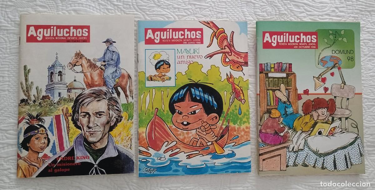 Coleccionismo de Revistas y Peri&oacute;dicos: 3 Aguiluchos revista misionera infantil, 385, 390 y 459 a&ntilde;o 1992 y 1998. Temp.