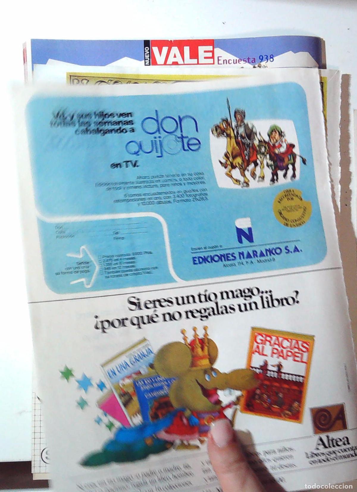 Coleccionismo de Revistas y Peri&oacute;dicos: don quijote de la mancha anuncio publicidad naranco