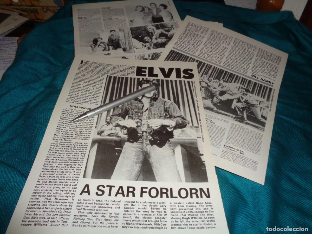 Coleccionismo de Revistas y Peri&oacute;dicos: RECORTE : ELVIS PRESLEY, A STAR FORLORN( EN INGLES) IDOLS, SEPTEMBER 1989
